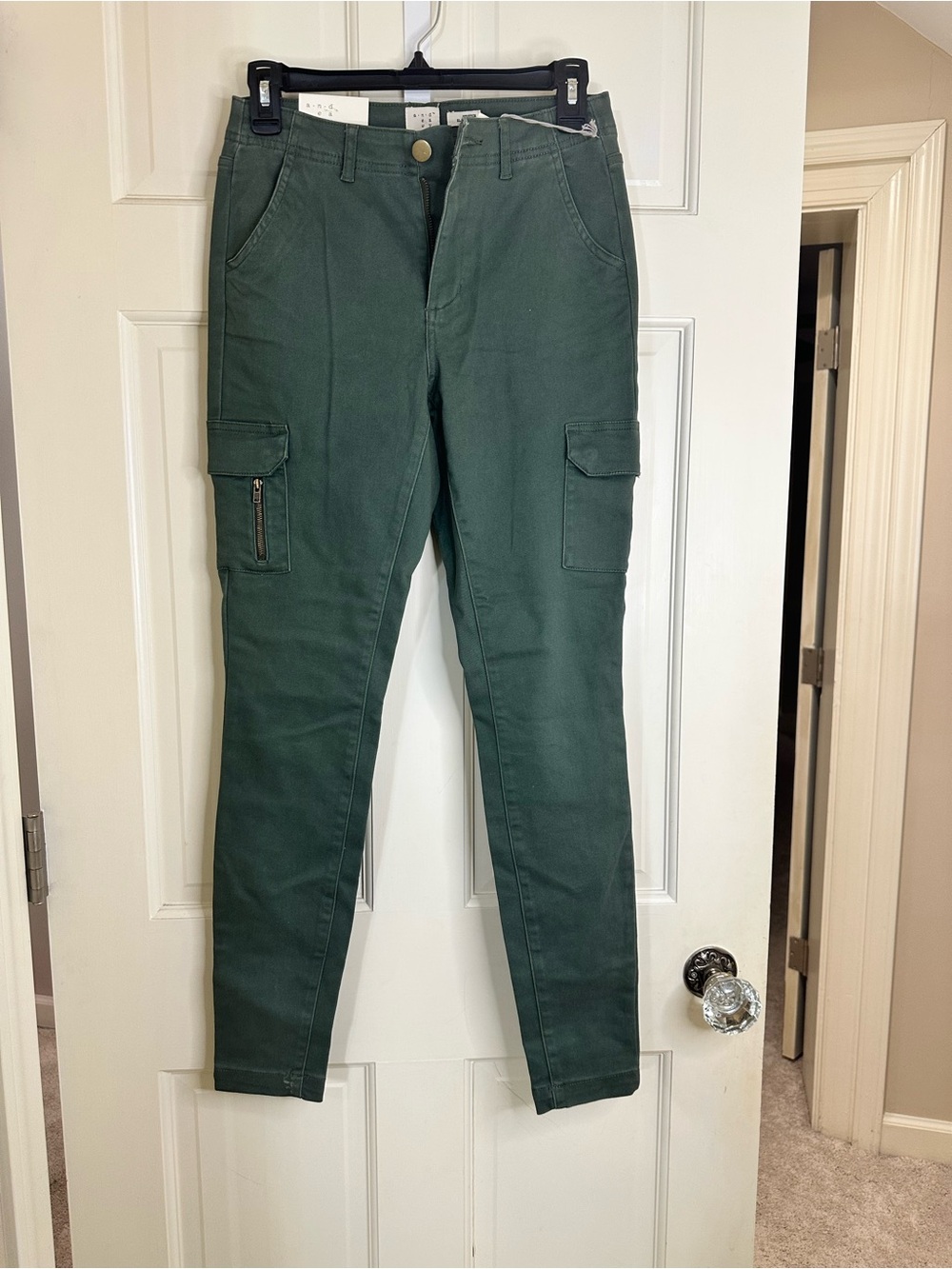 Skinny High Rise Olive Green Cargo Pants, A New Day size 4R